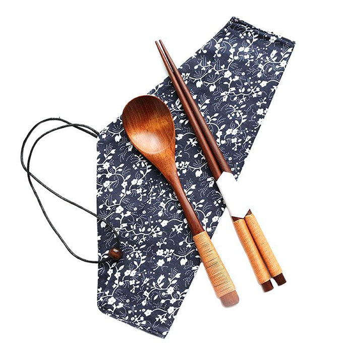 Cuillère Baguettes Chinoises Bambou Foncé