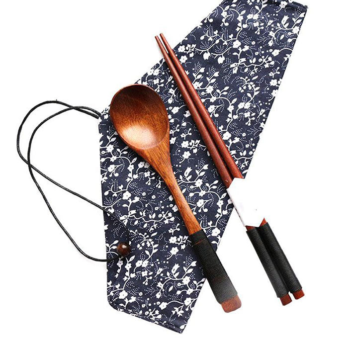 Cuillère Baguettes Chinoises Bambou Foncé