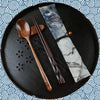 Cuillère à Soupe Chinoise Avec Baguettes en Bambou
