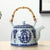 Grande Théière Chinoise En Porcelaine
