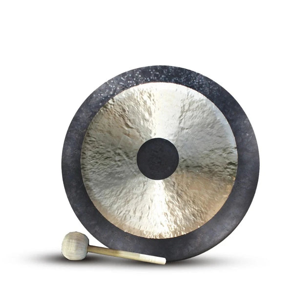 Gong Chinois 30-55 Cm - Cuivre Professionnel, Marteau Inclus, Pour Célébrations, Spectacles, Temples - 1
