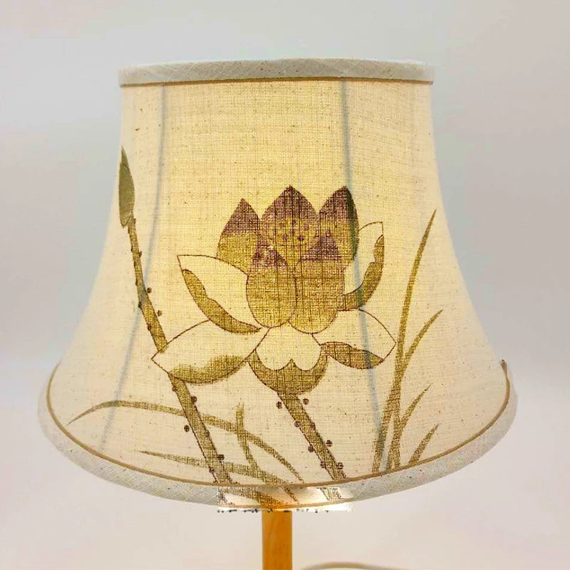 abat-jour-chinois-paysage-lotus-coquillage