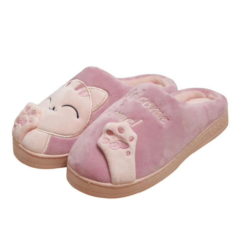 chaussons-chinois-peluche-chat