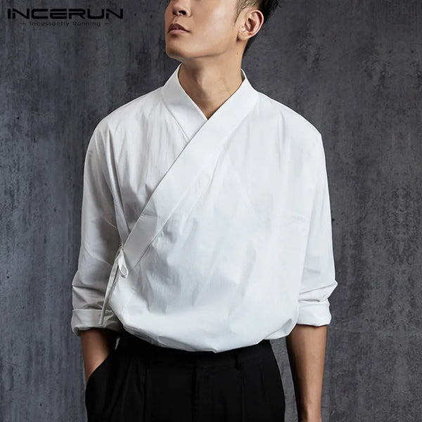 chemises-chinoises-hommes-longues-lacets