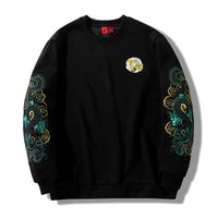 pull-chinois-capuche-brod-dragon-vert