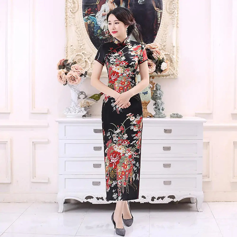 robe-chinoise-broderie-florale