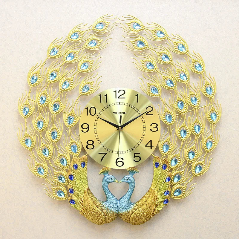 horloge-chinoise-couple-paon