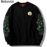 pull-chinois-capuche-brod-dragon-vert
