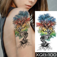 tatouage-dragon-chinois-fleur-prunier