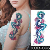 tatouage-dragon-chinois-fleur-prunier