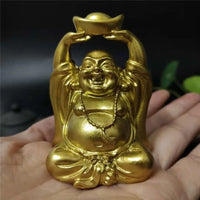 figurine-chinoise-bouddha-rieur-or