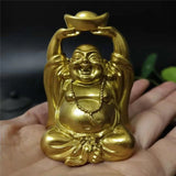 figurine-chinoise-bouddha-rieur-or