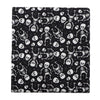 tissu-chinois-noir-t-te-de-mort