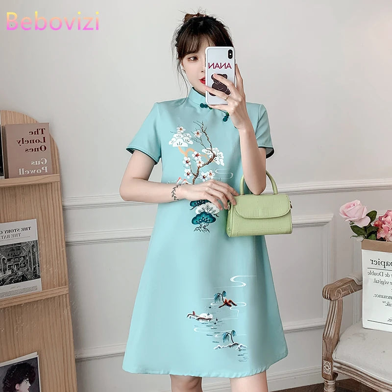 cheongsam-robe-moderne-courtes