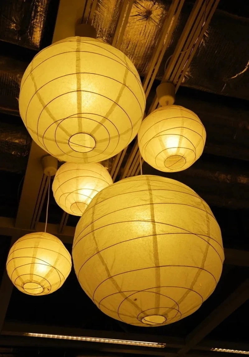 Pyöreä kiinalainen paperilyhty