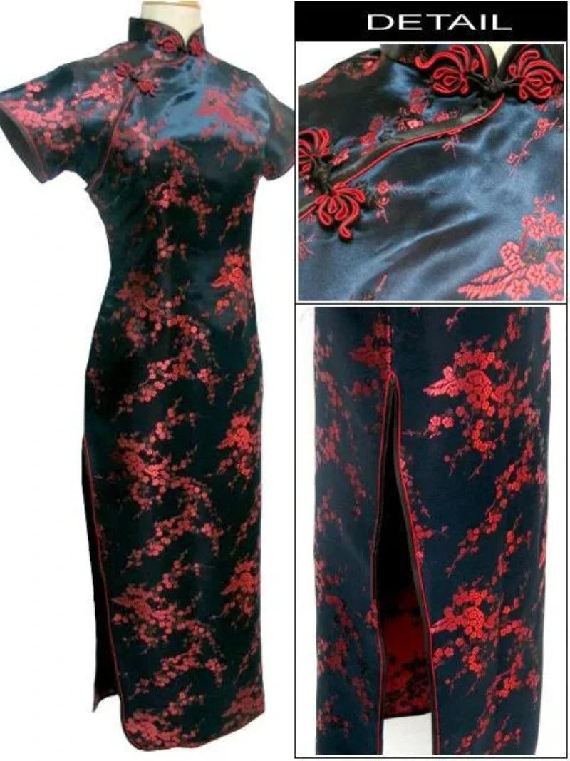 cheongsam-robe-longue-satin-floral
