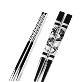 baguettes-chinoises-acier-dragon-noir