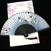 ventails-chinois-pliant-soie-fleur