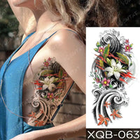 tatouage-dragon-chinois-fleur-prunier