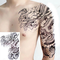 tatouage-dragon-chinois-demi-bras-paule