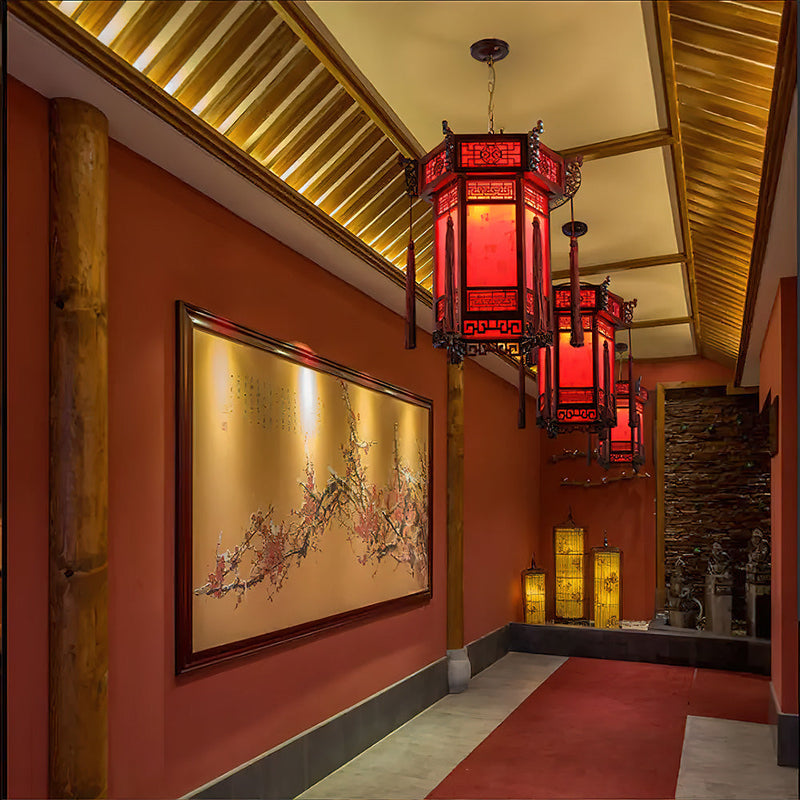 Lanterne Chinoise en Bois