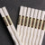 Baguettes Chinoises En Plastique Blanches
