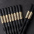 Baguettes Chinoises En Plastique Noires