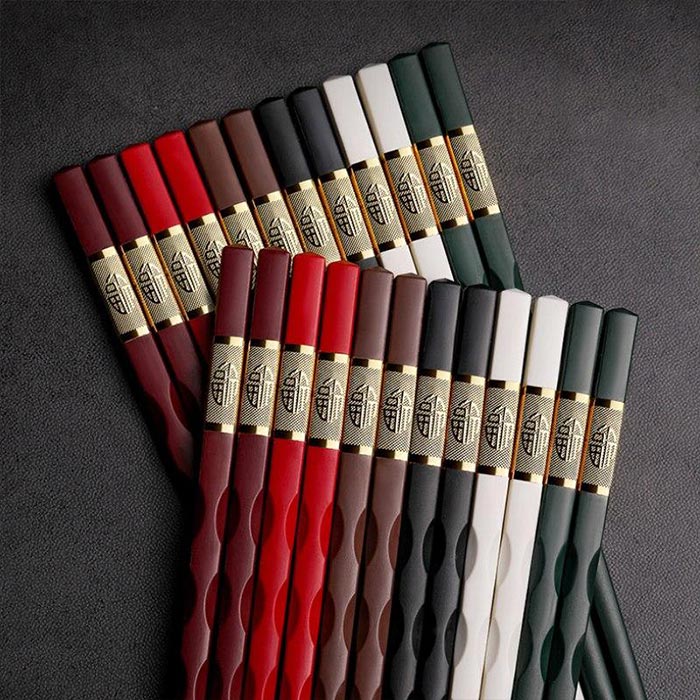 Baguettes Chinoises En Plastique 5 Couleurs