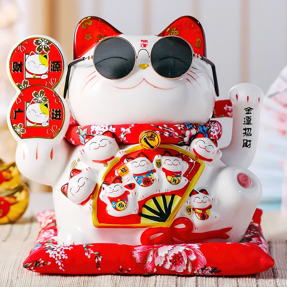 chat-chinois-en-porcelaine