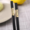 Baguettes Chinoises De Luxe Couleur Or