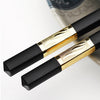 Baguettes Chinoises De Luxe Couleur Or