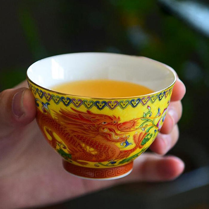 Tasse Chinoise Ancienne En Porcelaine