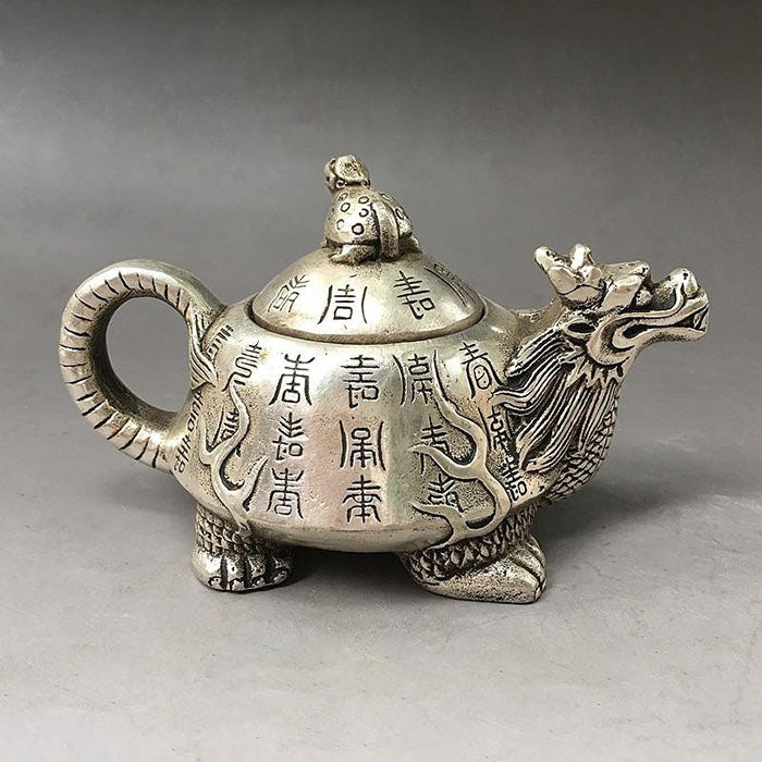 Petite Théière Chinoise En Argent