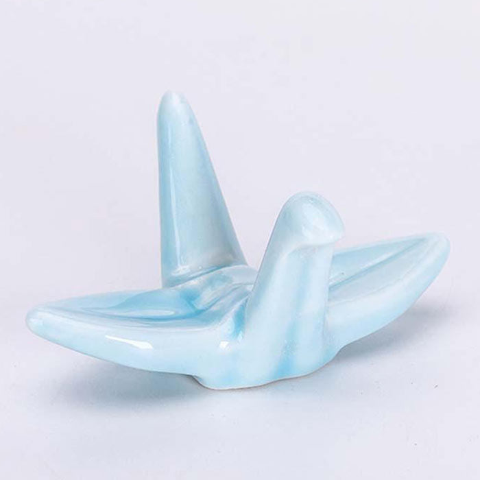 Repose Baguettes Chinoises Origami Bleu