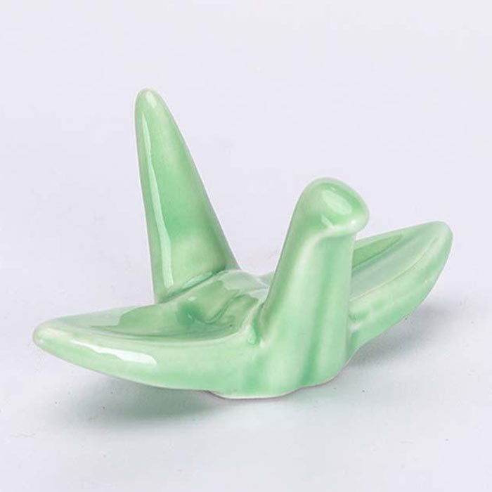 Repose Baguettes Chinoises Origami Vert