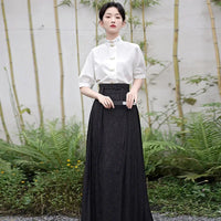 robe-chinoise-vintage-plisse