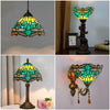 abat-jour-chinois-verre-colore-tiffany