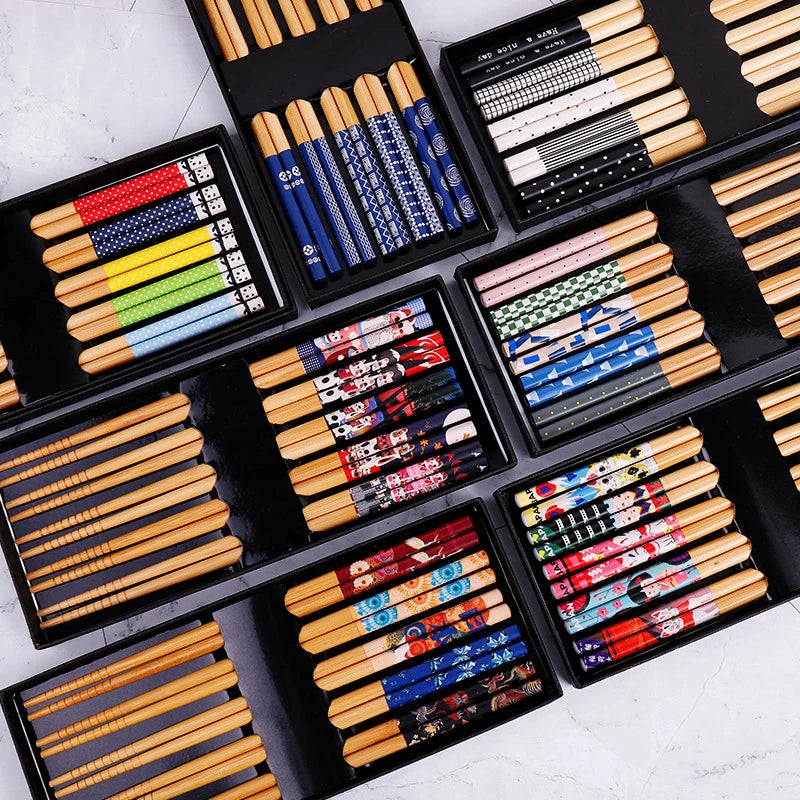 baguettes-chinoises-cinq-paires-bambou