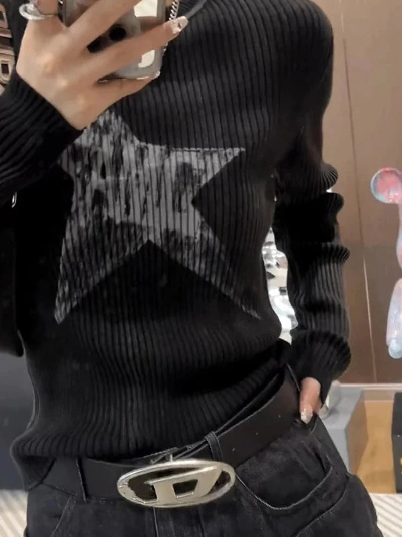 pull-chinois-noir-ray-col-rond