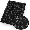 tissu-chinois-noir-t-te-de-mort