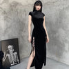 robe-chinoise-noire-vintage