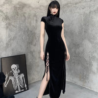 robe-chinoise-noire-vintage