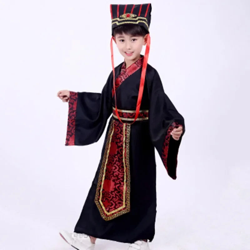 Kimono Chinois Ancien Étudiant Érudit