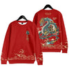 pull-chinois-rouge-motif-dragon
