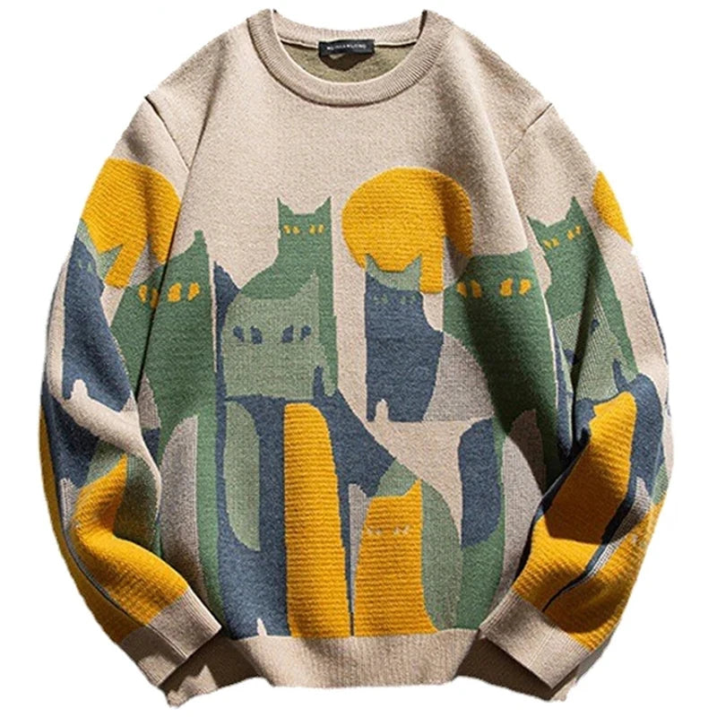 pull-chinois-tricot-hiver-chat