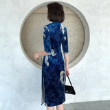 robe-chinoise-rouge-bleu-femme
