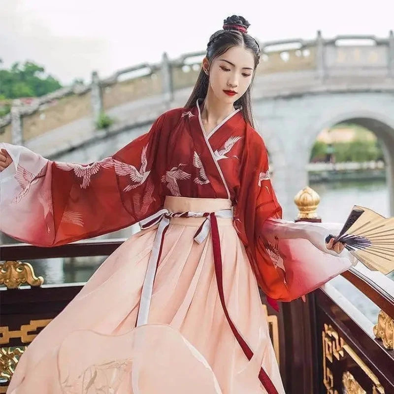 kimono-chinois-rouge-long
