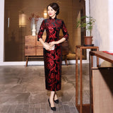 robe-chinoise-velours-rouge