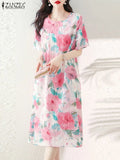 cheongsam-robe-fleurs-mi-longue