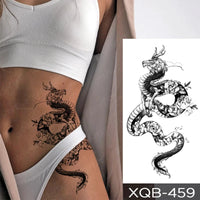 tatouage-dragon-chinois-katana-noir